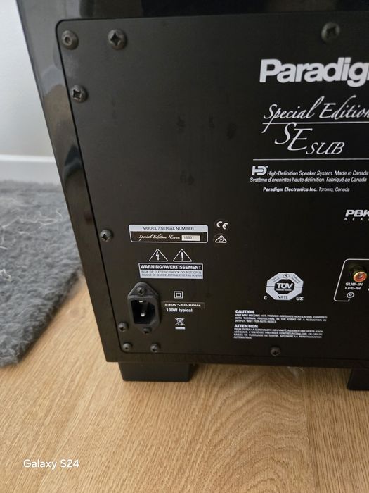 Сабуфер чорний PARADIGM SE Sub