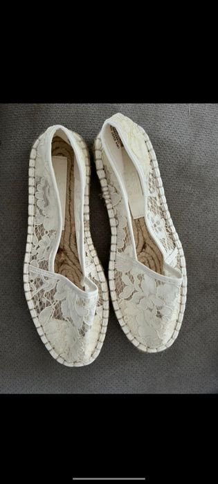 Nowe Białe  koronkowe buty