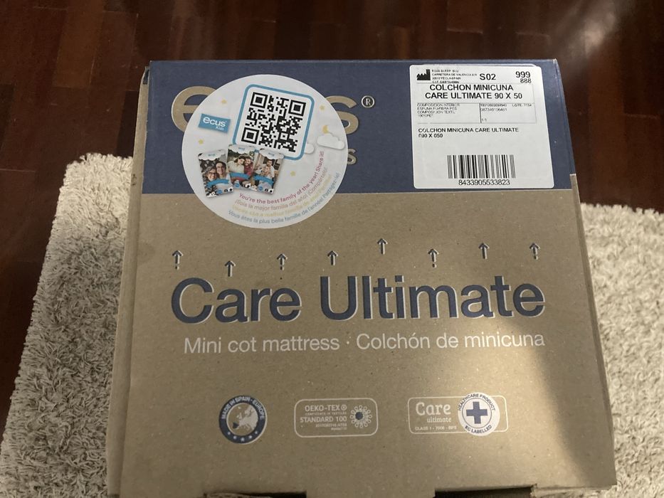 Colchão de mini berço Care Ultimate Ecus Kid