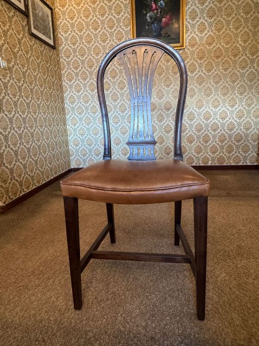 Mesa Jantar + Cadeiras Madeira Castanha