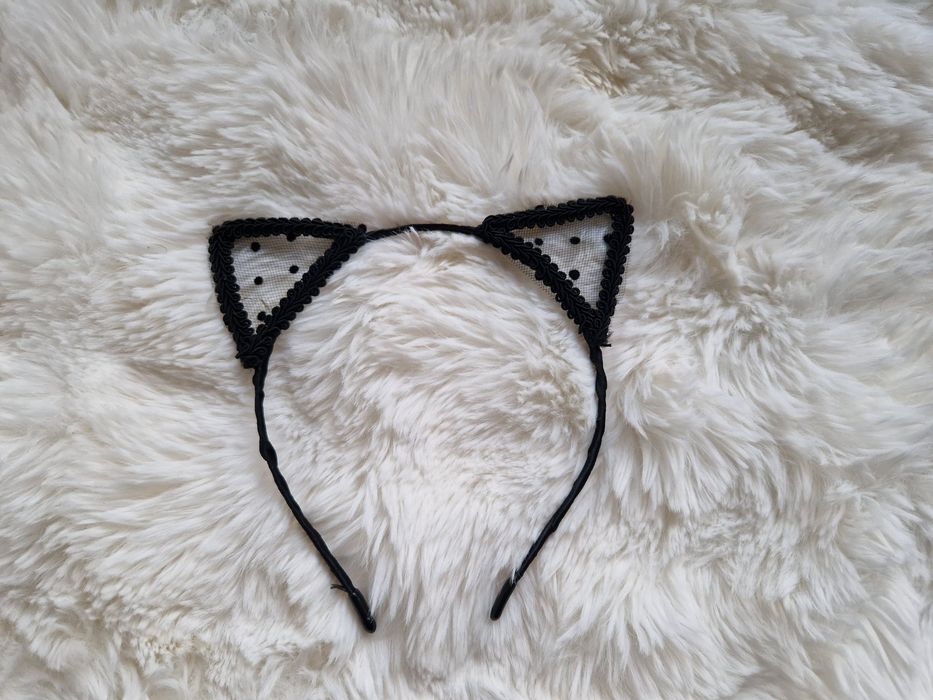 Opaska na głowę uszy kota uszy kotka