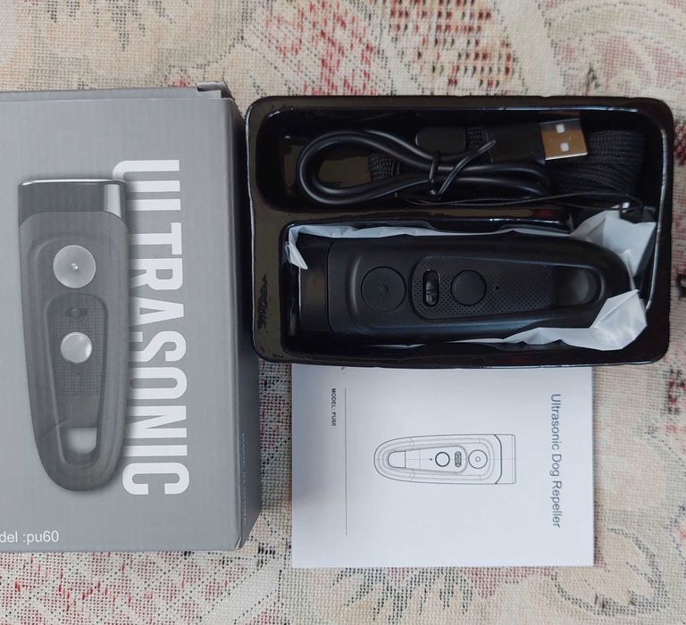 Ultrasonic PU-60 Відлякувач собак отпугиватель собак с фонариком LED-2