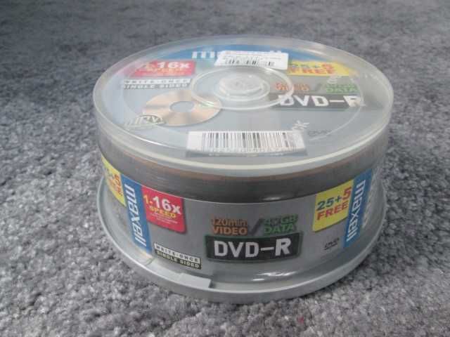 Nowe płyty DVD+R Maxell 25+5 120min
