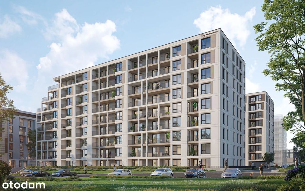 2-pokojowe mieszkanie 39m2 + loggia