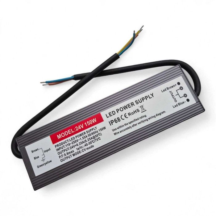 Комплект LED-світильників для підсвічування дерев 6 штук × 12W + блок живлення 24V 150W