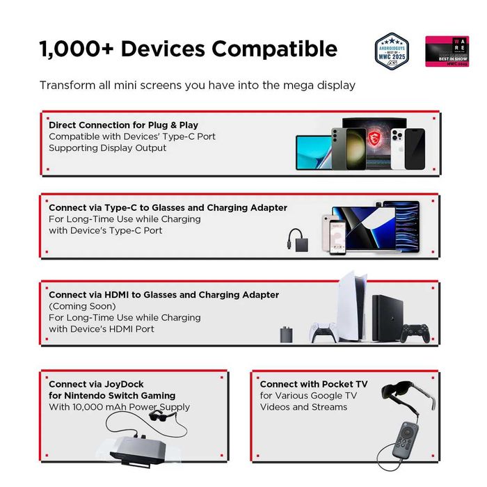 Gogle VR RayNeo Air 3s - smart glasses - video okulary