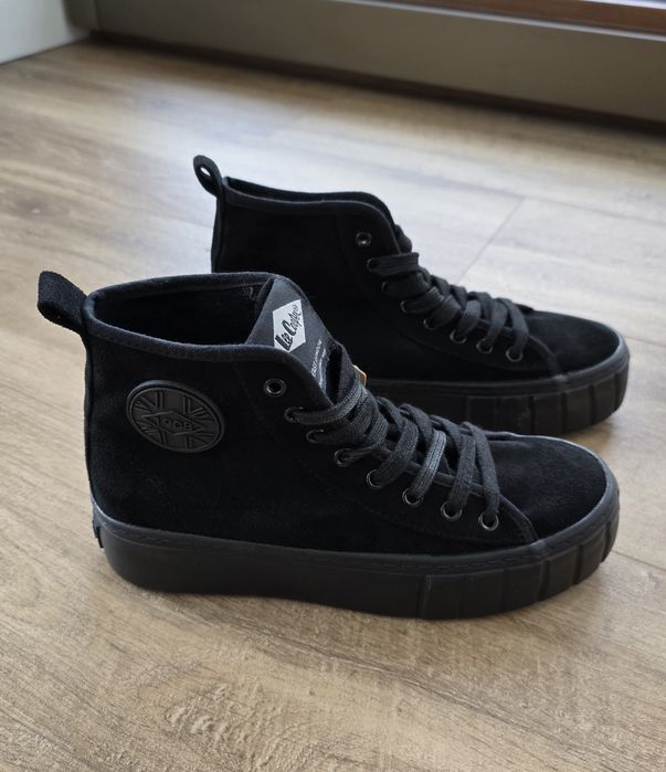 Lee Cooper Trampki na Platformie Wysokie Czarne Rozmiar 37 -23 cm  Szybka Wysyłka!