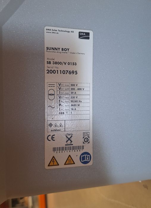 Inversor solar monofasico 3.8kw