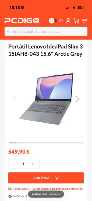 Portátil Lenovo IdeaPad Slim 3