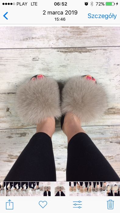 Klapki z futerkiem,futrzaki,koturny