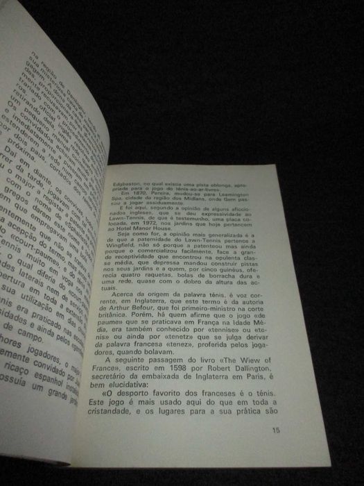 Livro História do Lawn-Tennis Fonseca Vaz