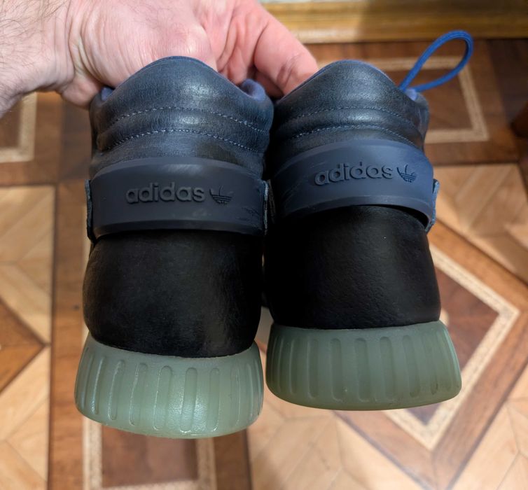 Мужские кожаные ботинки Adidas, размер 43,5( стелька 27,5-28 см)