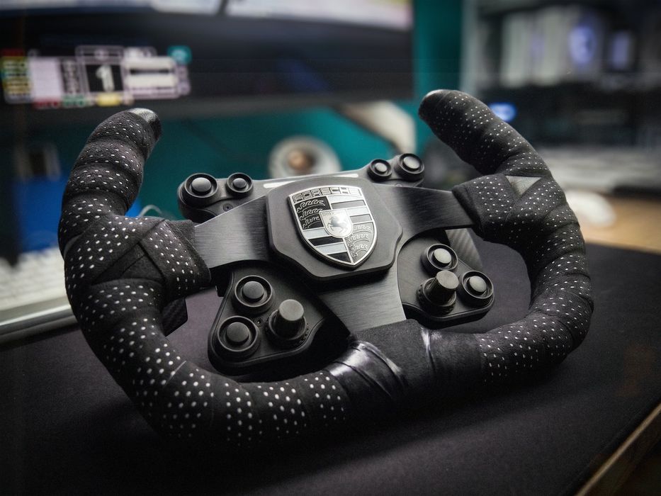 Kierownica DIY SimRacing Porsche/OMP - 2 obręcze, LED, DD Ready