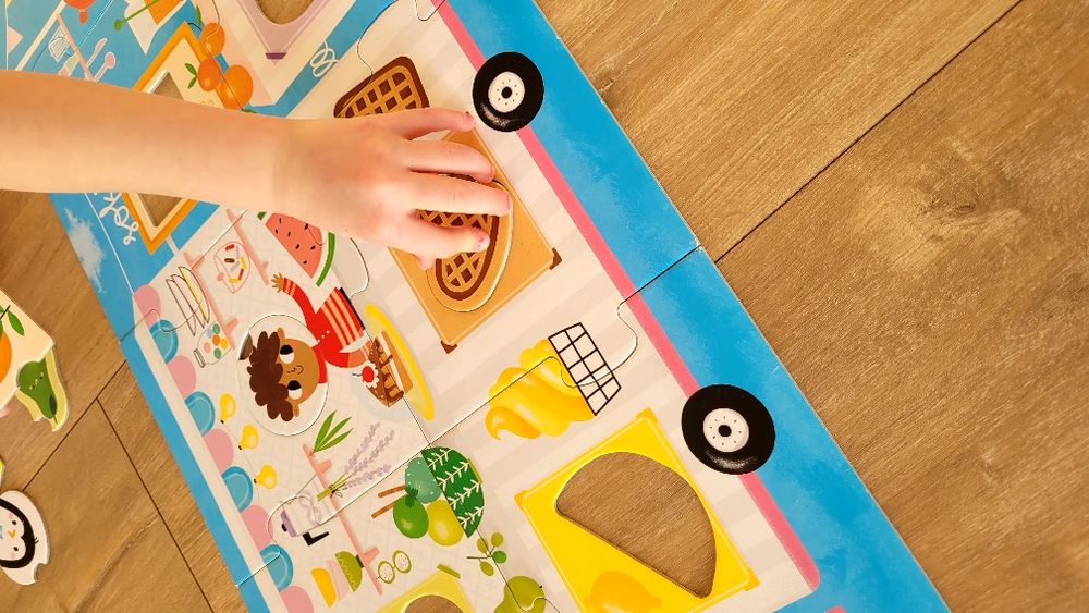 Czu czu maxi puzzle z dziurką autobus,Lody!