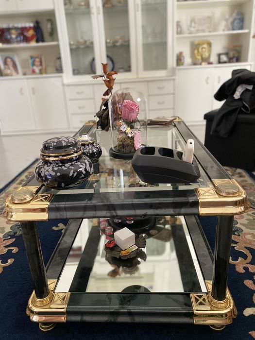 Mesas de apoio de vidro