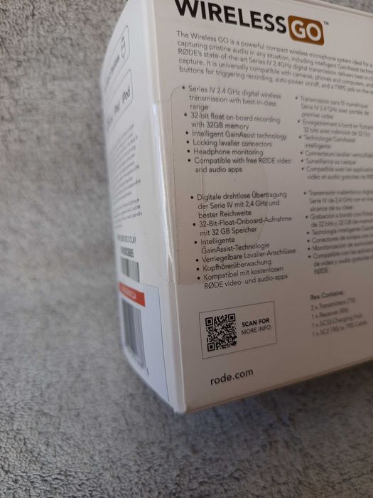 RODE Wireless GO III GEN 3 Clay NOWY Mikrofon