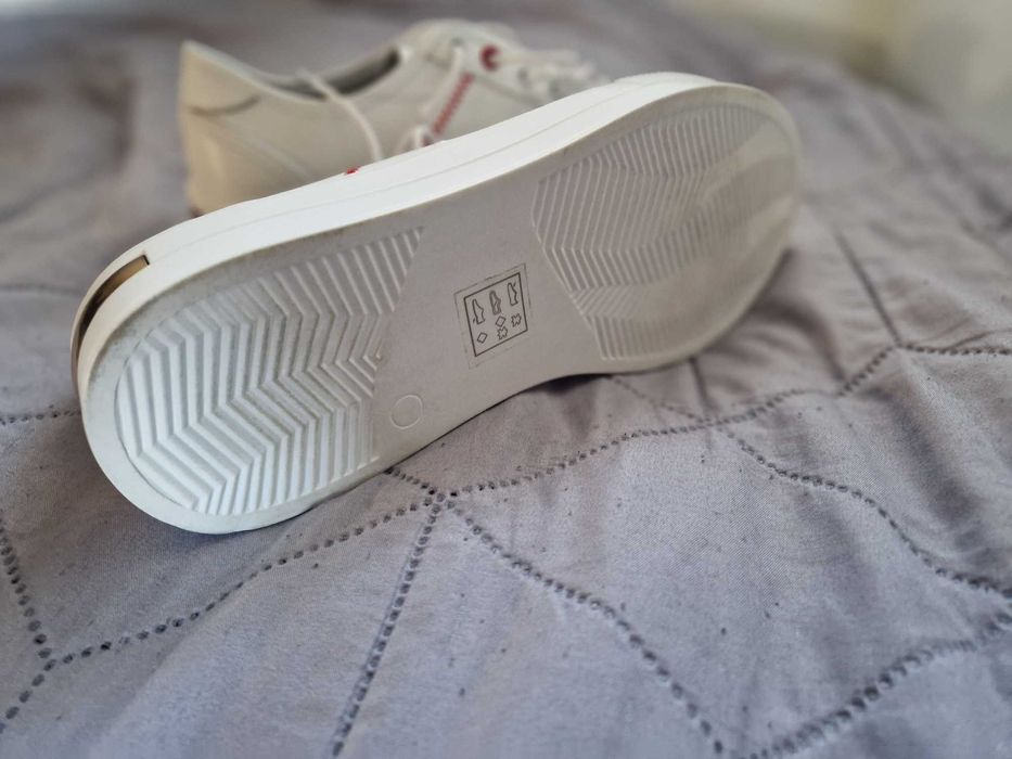 Sneakersy, trampki białe skórzane Goodin