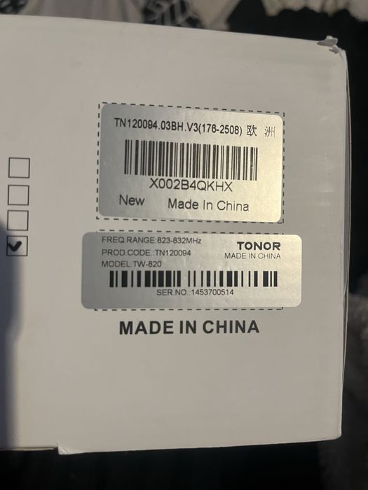 Mikrofon bezprzewodowy TONOR TW-820 nowy
