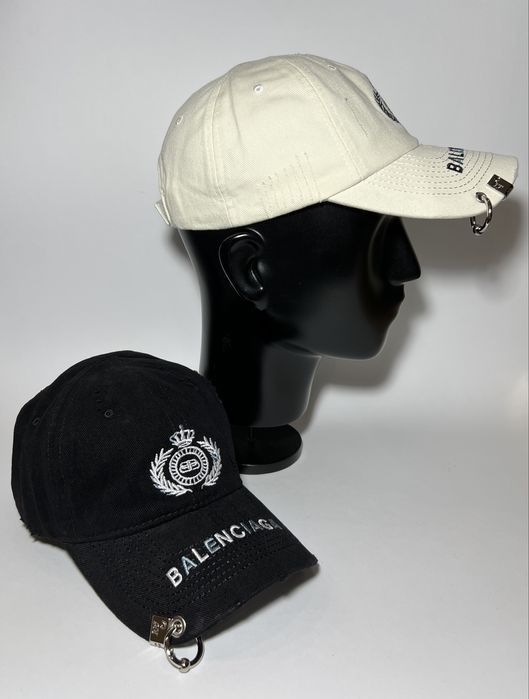 Кепка balenciaga чорна біла