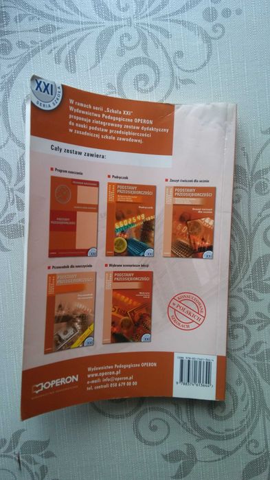 Podstawy przedsiębiorczości wyd. Operon do szkoły zawodowej tanio