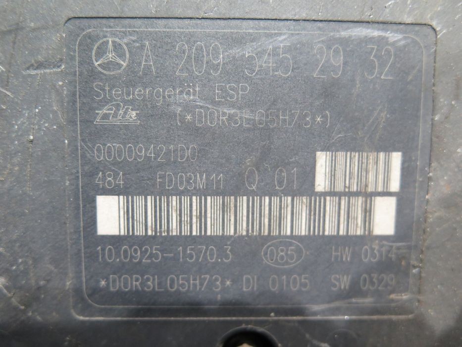 MÓDULO DE ABS MERCEDES CLK REF: A2095452932