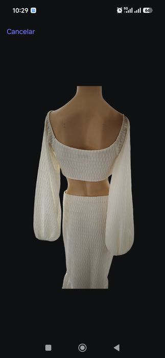 Conjunto top e saia