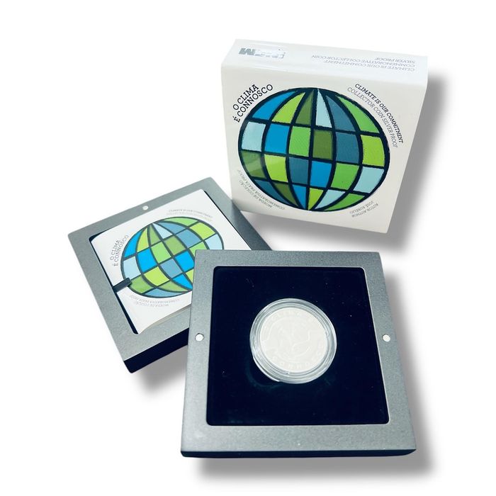 Moeda 2,5€ prata Proof Portugal 2015 O Clima é Connosco