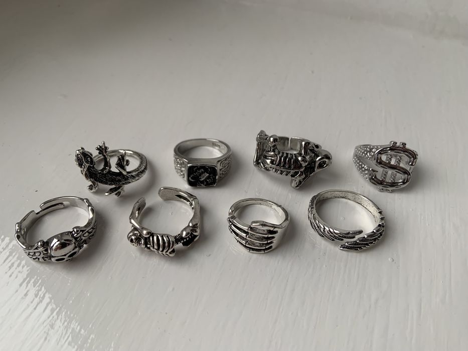 Кольцо с изменяемым размером унисекс регулируется кільце скелет череп