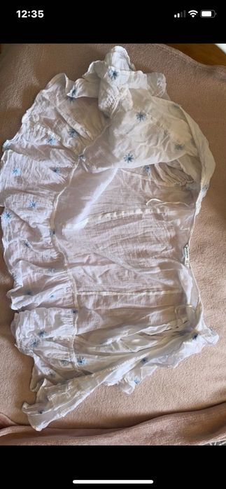 Roupa, camisa branca e azul, florida