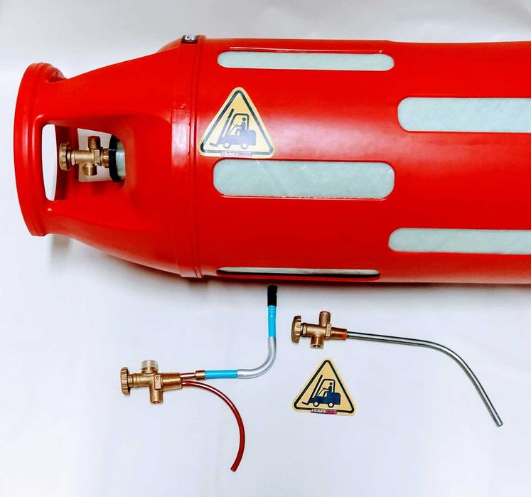 Газовый баллон автопогрузчиков кара Вентиль сифонной трубкой газовий