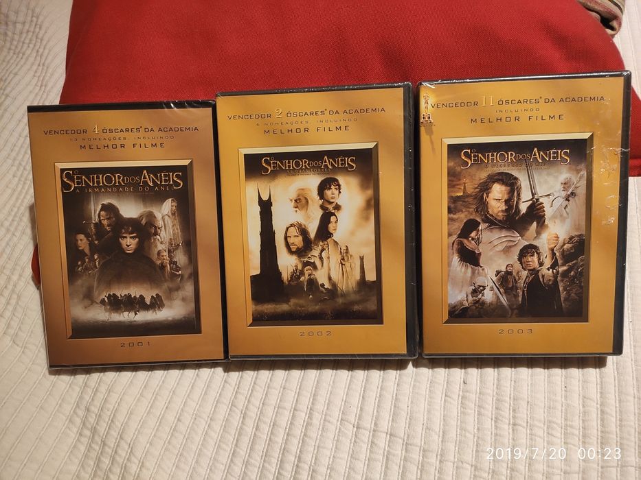 [selados] DVD Filmes Trilogia do Senhor dos anéis