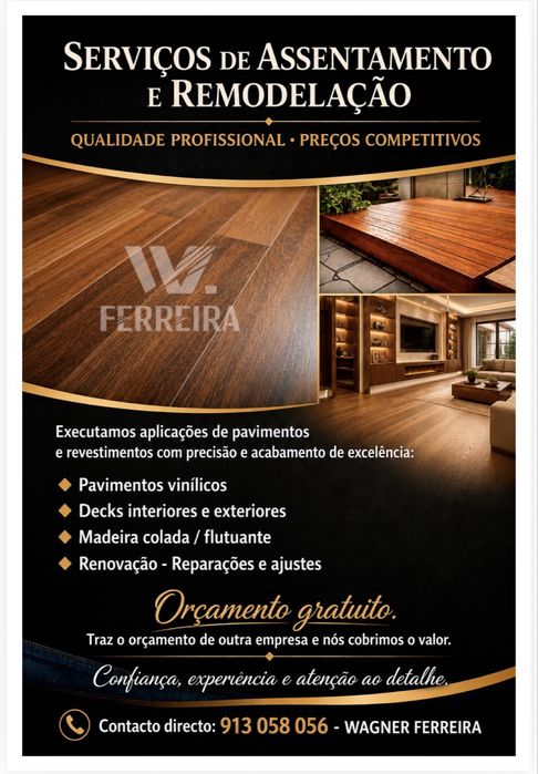 Aplicaçao de pavimentos e portas e Geral