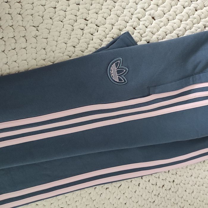 HIT!Spodnie Adidas szaro niebieskie rozm S-M-L