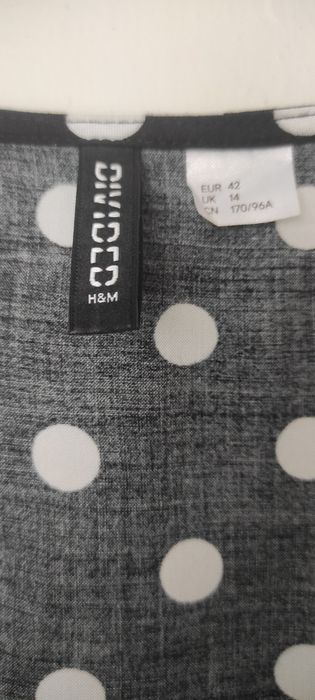 Гарна літня сукня сукня-сорочка горошек H&M розмір М