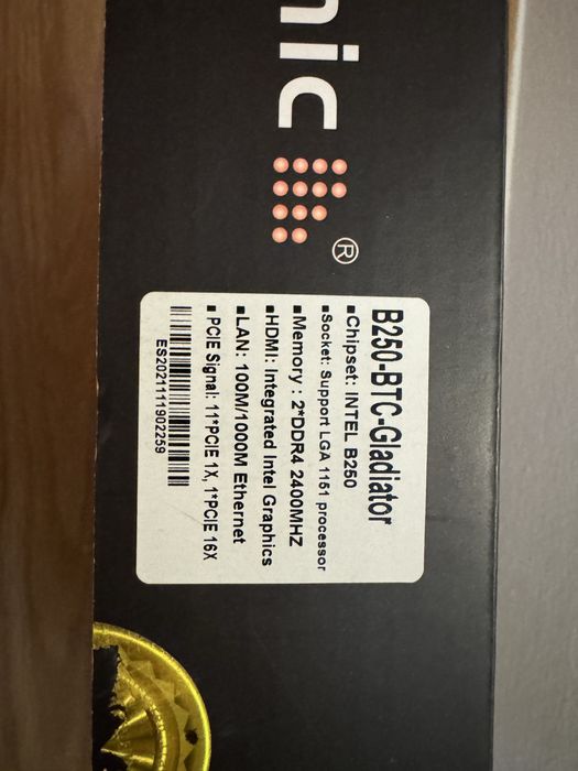 MotherBoard Esonic B250 Gladiator + Processador Intel Celeron 4930