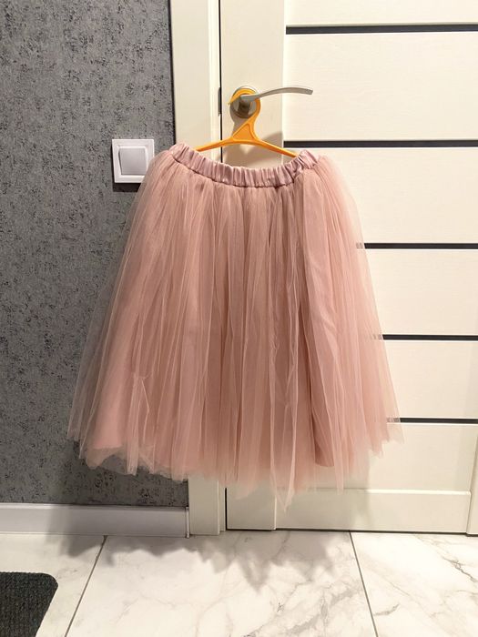 Фатиновая юбка пудрового цвета