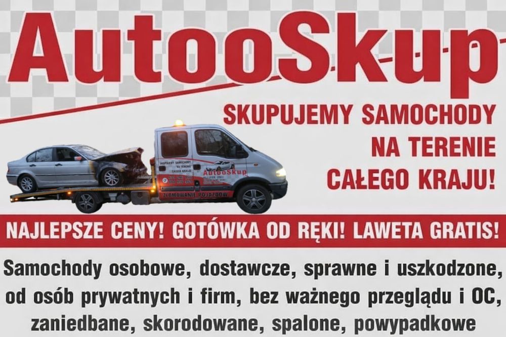 Skup Aut Kasacja Pojazdów Złomowanie Aut Skup Samochodów Auto Skup 24h