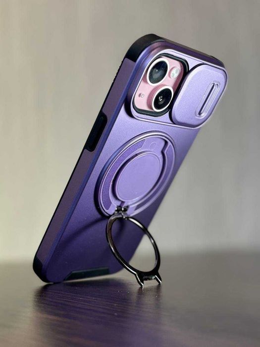 Чохол на айфон, з захистом камери і підставкою