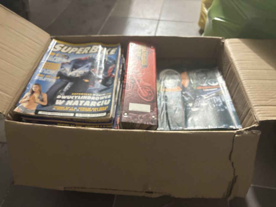 Czasopisma motocyklowe z lat 90 i 2000 caly karton