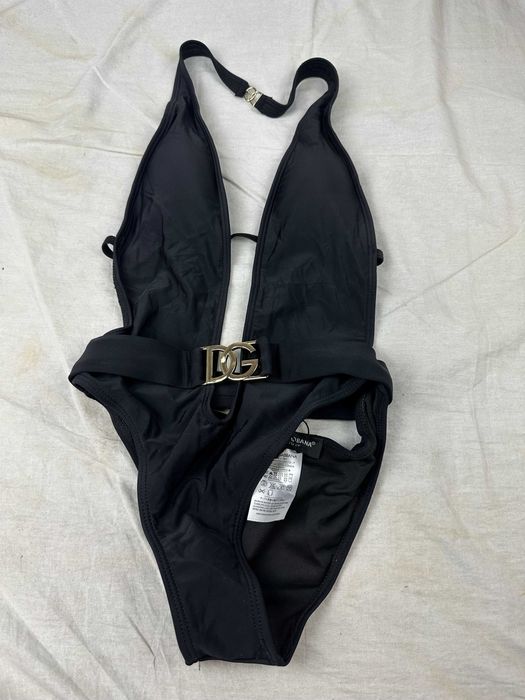 Stroje kąpielowe damskie czarne Dolce Gabbana Monokini Bikini Nowe