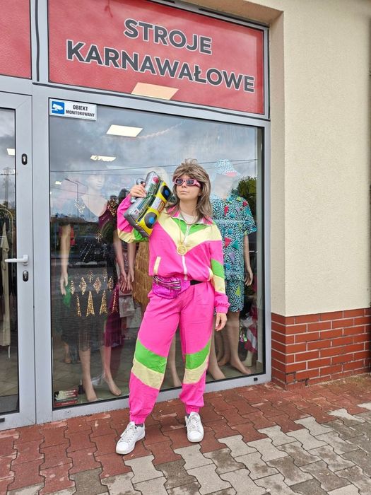 Strój w stylu lat 80 disco prl party na imprezę przebieraną, Wrocław, przebranie, dres w stylu lat 80