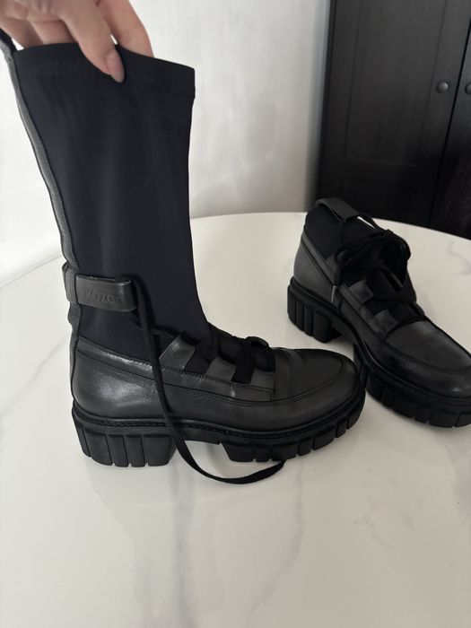 Kazar botki czarne workery