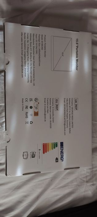 Monitor portátil 16,1 polegadas