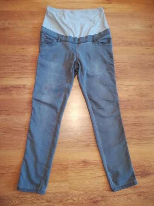 jeansowe spodnie ciążowe M, 40 C&A. odzież ciążowa