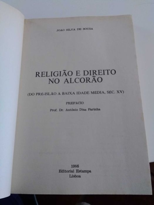 Religião e Direito no Alcorão de João Silva de Sousa