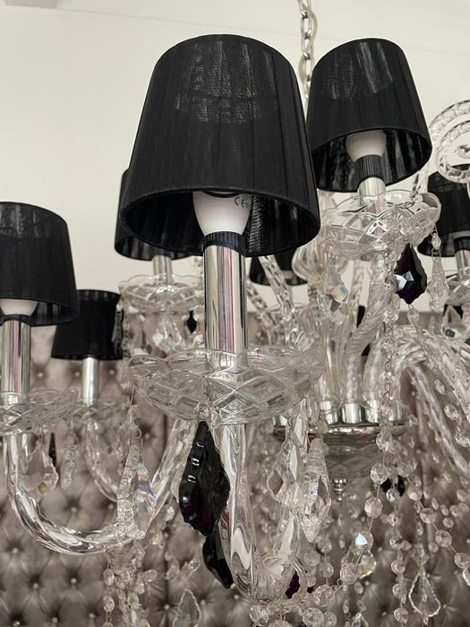 Candeeiro de cristal 12 baços