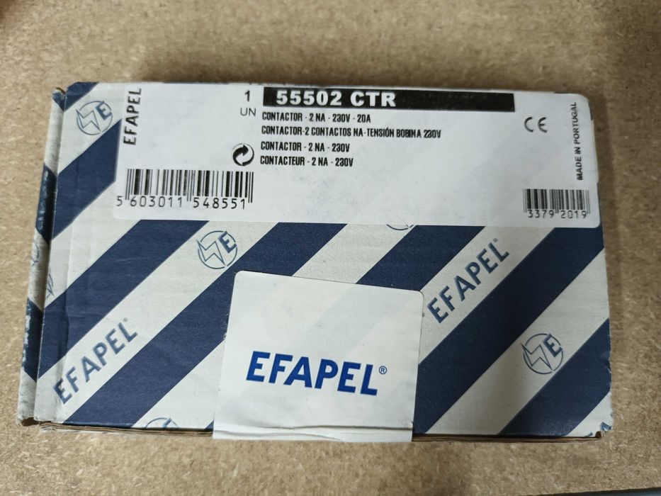 Contactor Efapel 55502 CTR (NA | 20A | 230VAC | 2P)