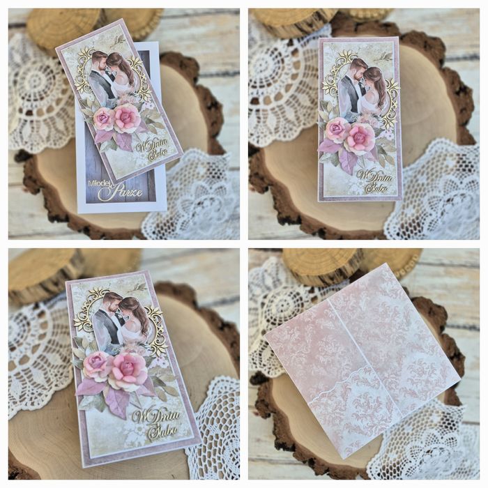 Kartka ślubna romantyczna