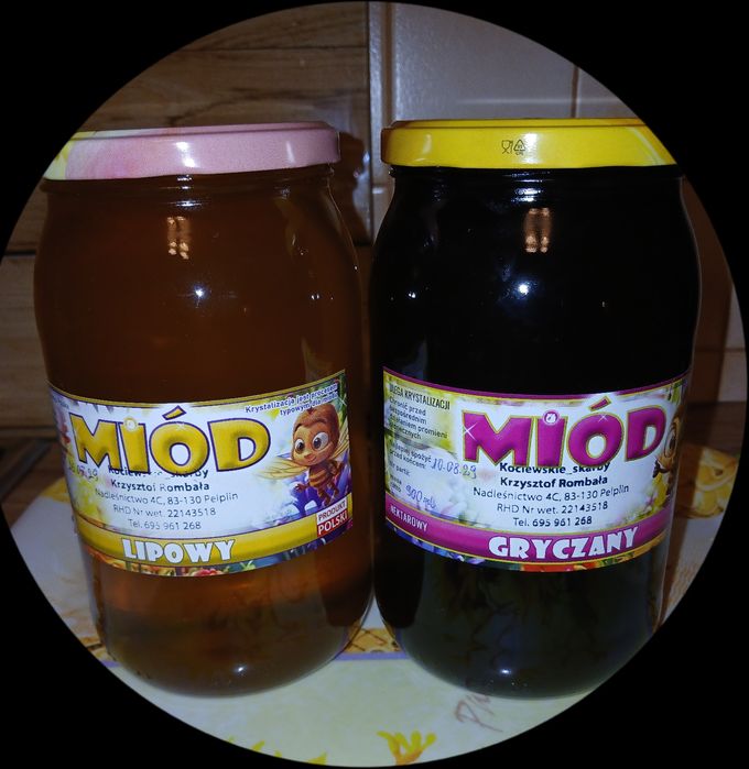 Miód lipowy i gryczany 900ml