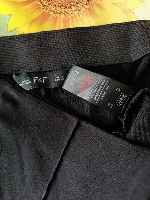 р 12/ євро 40 / 46-48 чорні штани щільний трикотаж суперстрейчеві TU